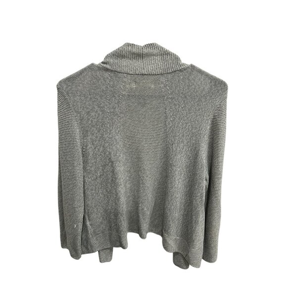 Faded Glory Womens Light Gray Heather Open Front Cardigan Sweater Sz Small - Picture 2 of 11